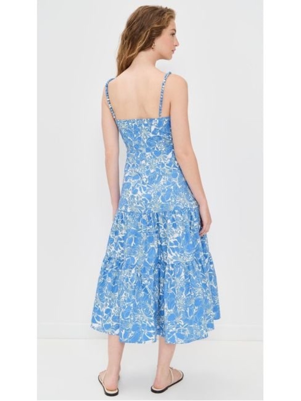 O.P.T Blue Dagney Cotton Dress - Picture 2 of 6